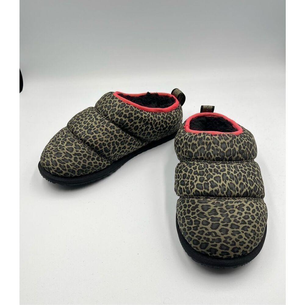 Sorel Women Go Bodega Run Faux Fur Lined Slipper In/Out Animal Print US Size 6